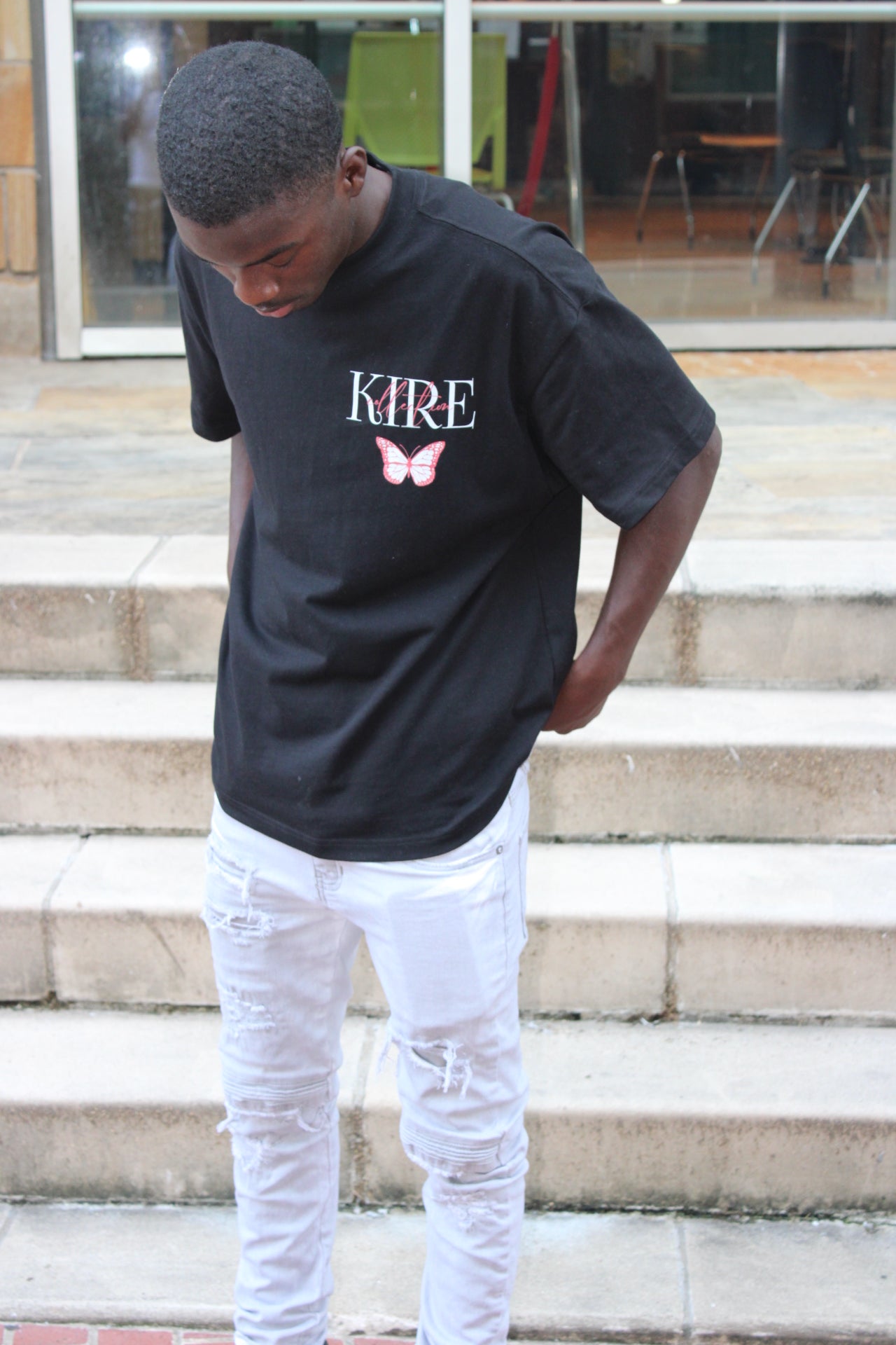 "Love/Fate Collection" Gray Man Acid Wash T-Shirt