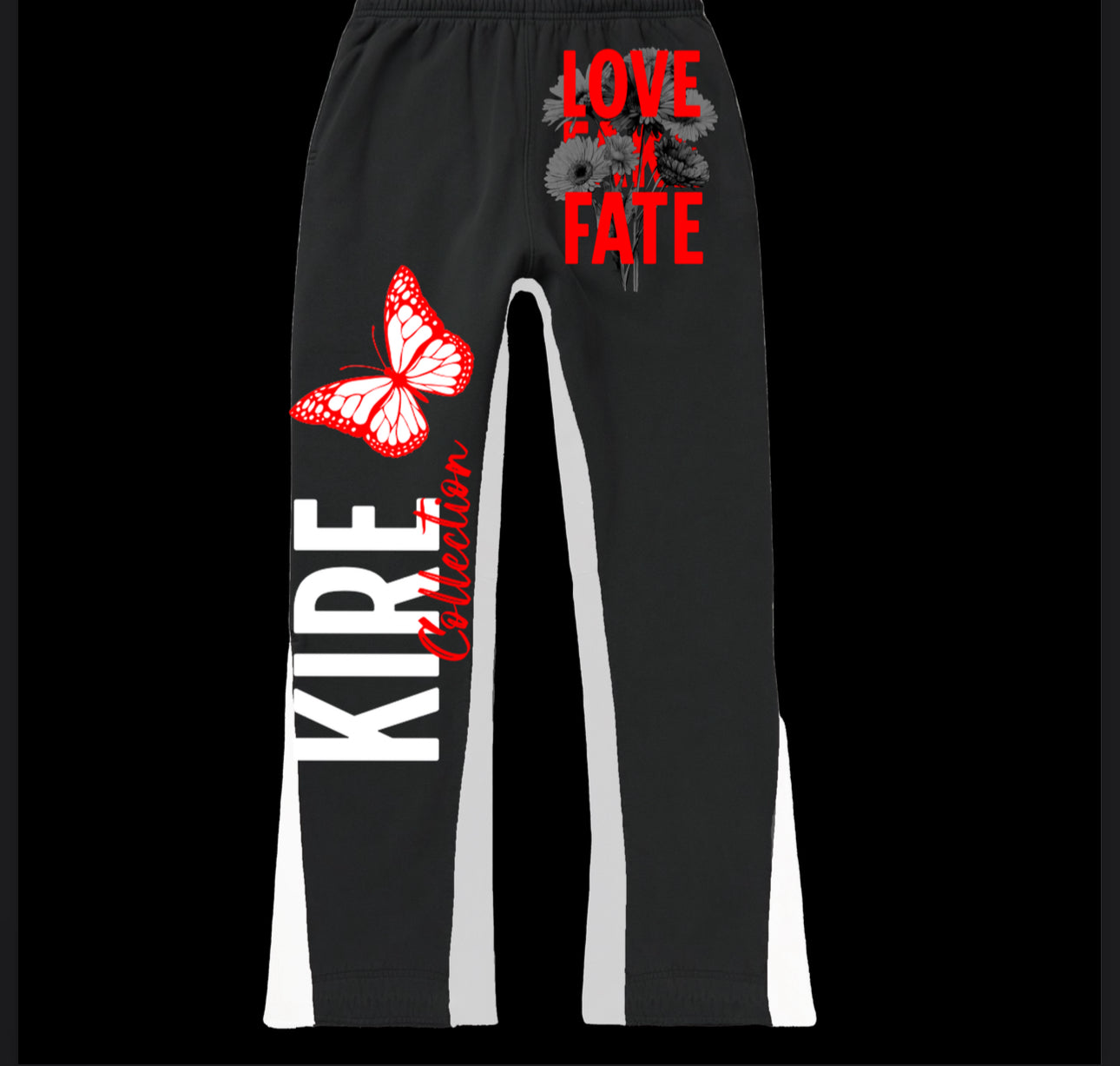 Flared Sweat Pants & Hoodie Set