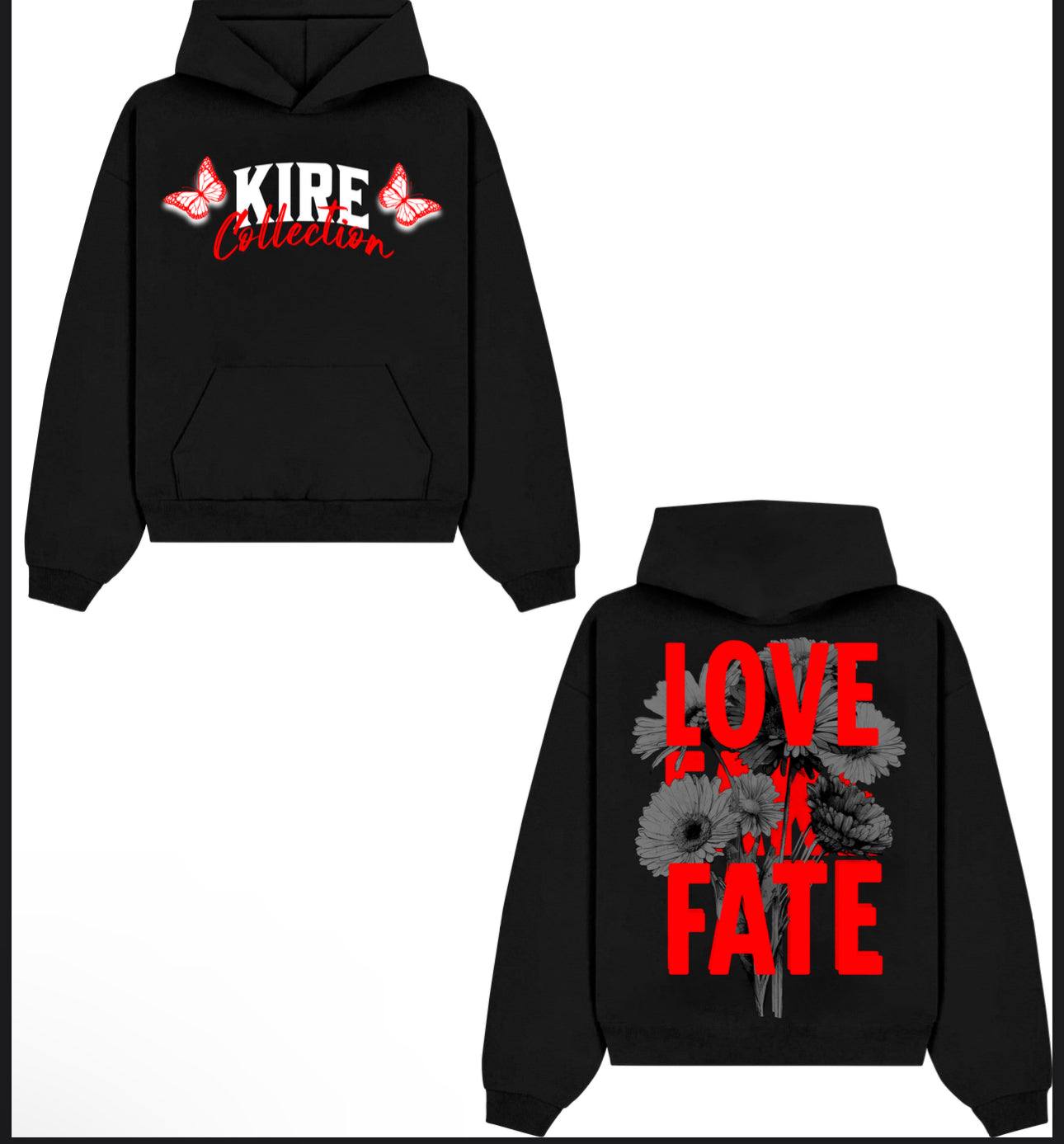Flared Sweat Pants & Hoodie Set